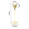5 Gold 5" Metal Table Number Sign Holder Stands Butterfly PLACE CARD Clips Party